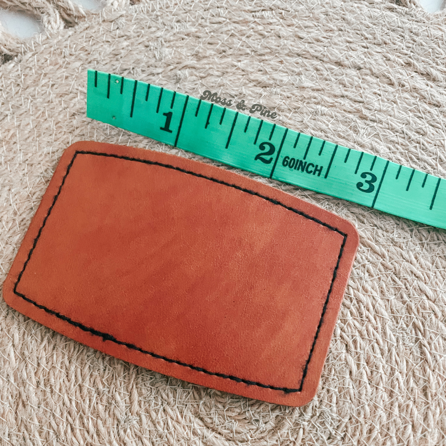 Personalized Faux Leather Patch Boonie Hats
