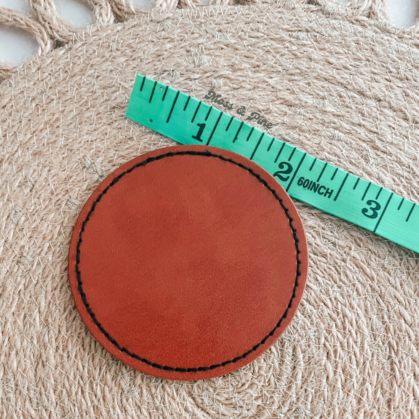 Personalized Faux Leather Patch Boonie Hats