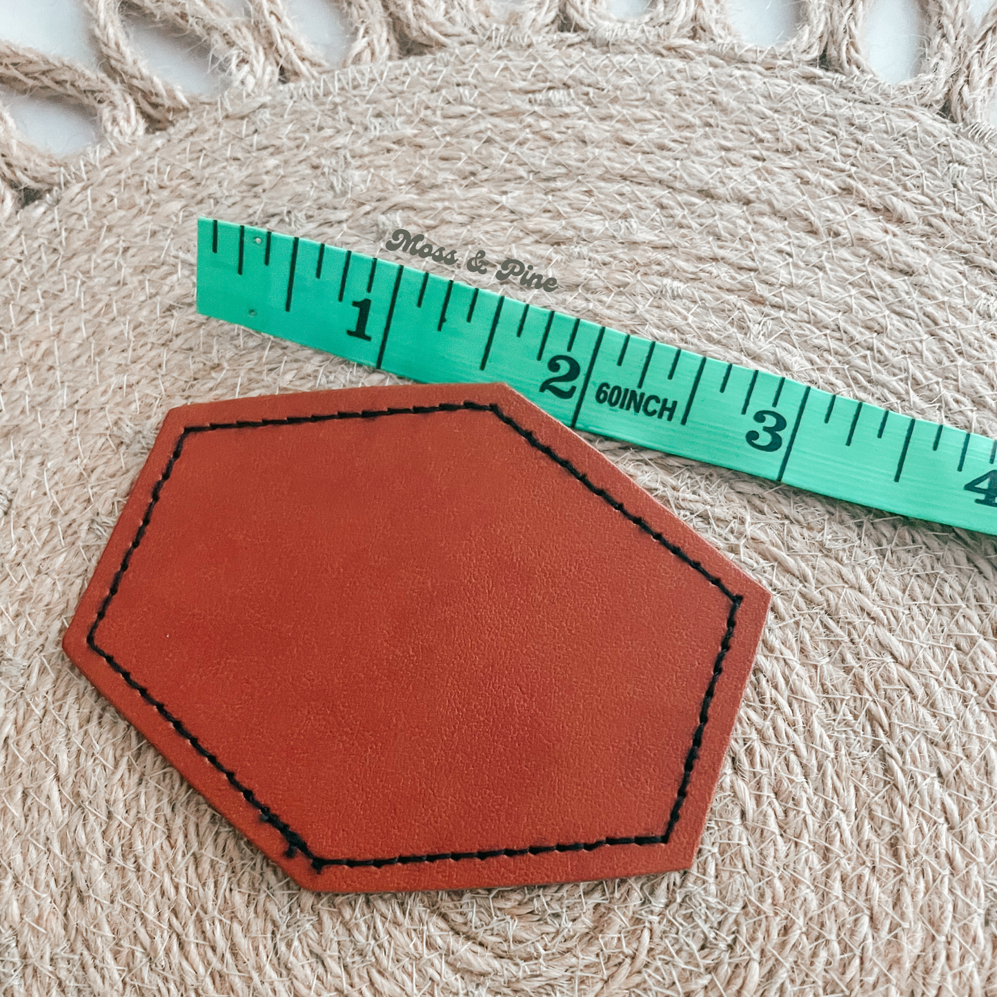 Personalized Faux Leather Patch Boonie Hats