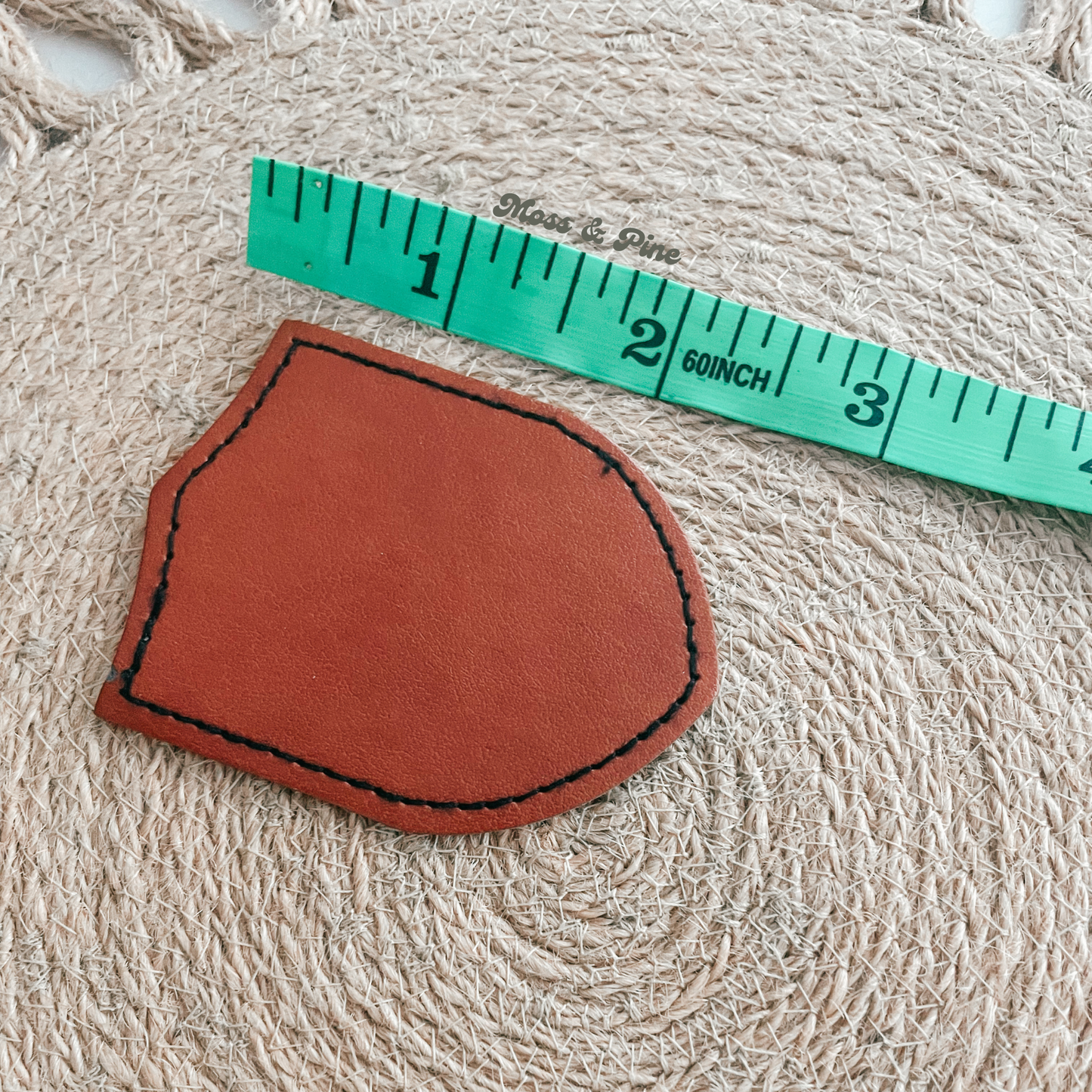 Personalized Faux Leather Patch Boonie Hats