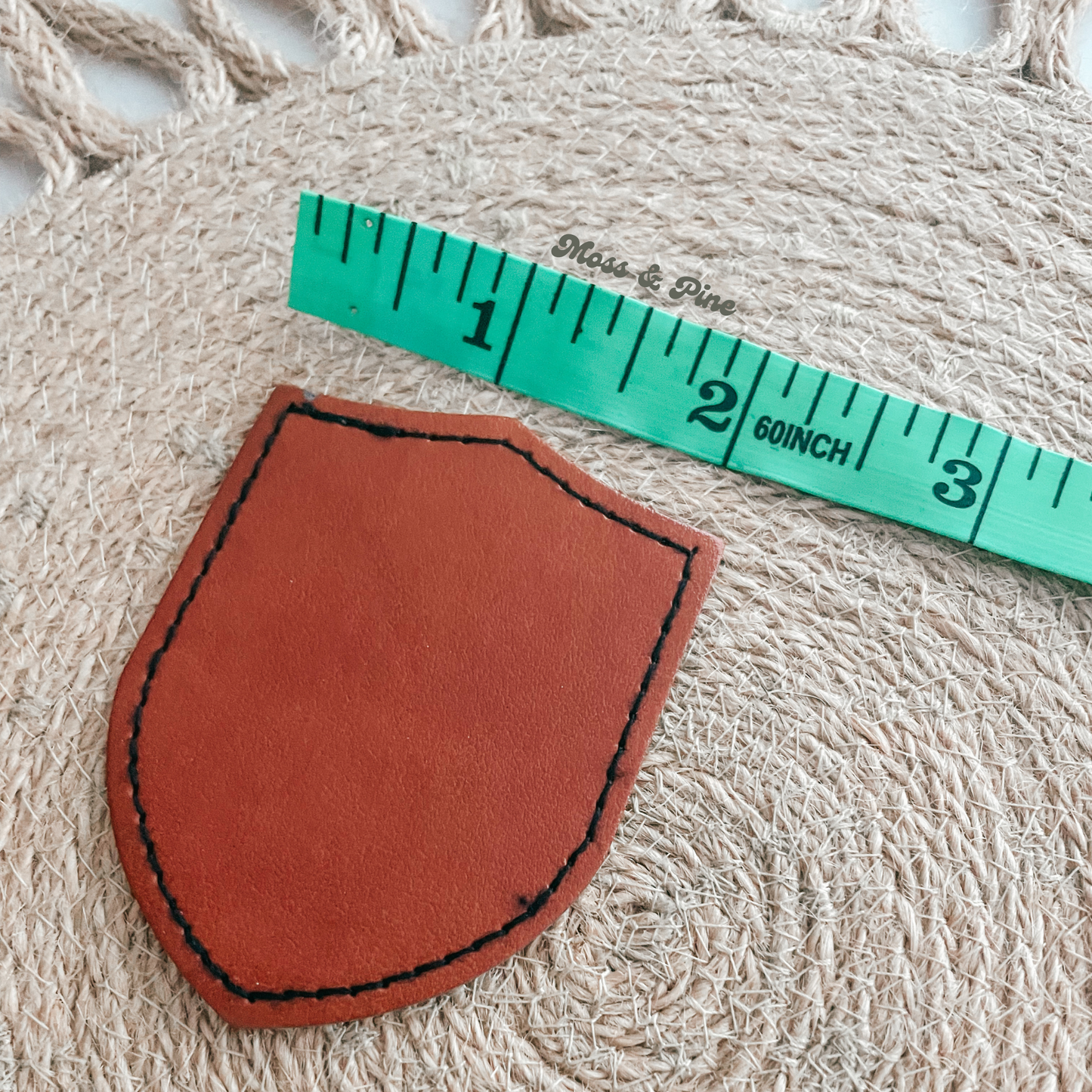 Personalized Faux Leather Patch Boonie Hats