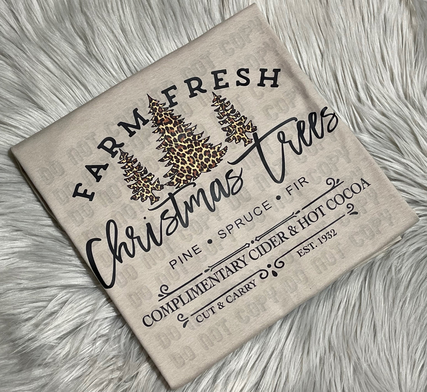 Farm Fresh Leopard Christmas Trees