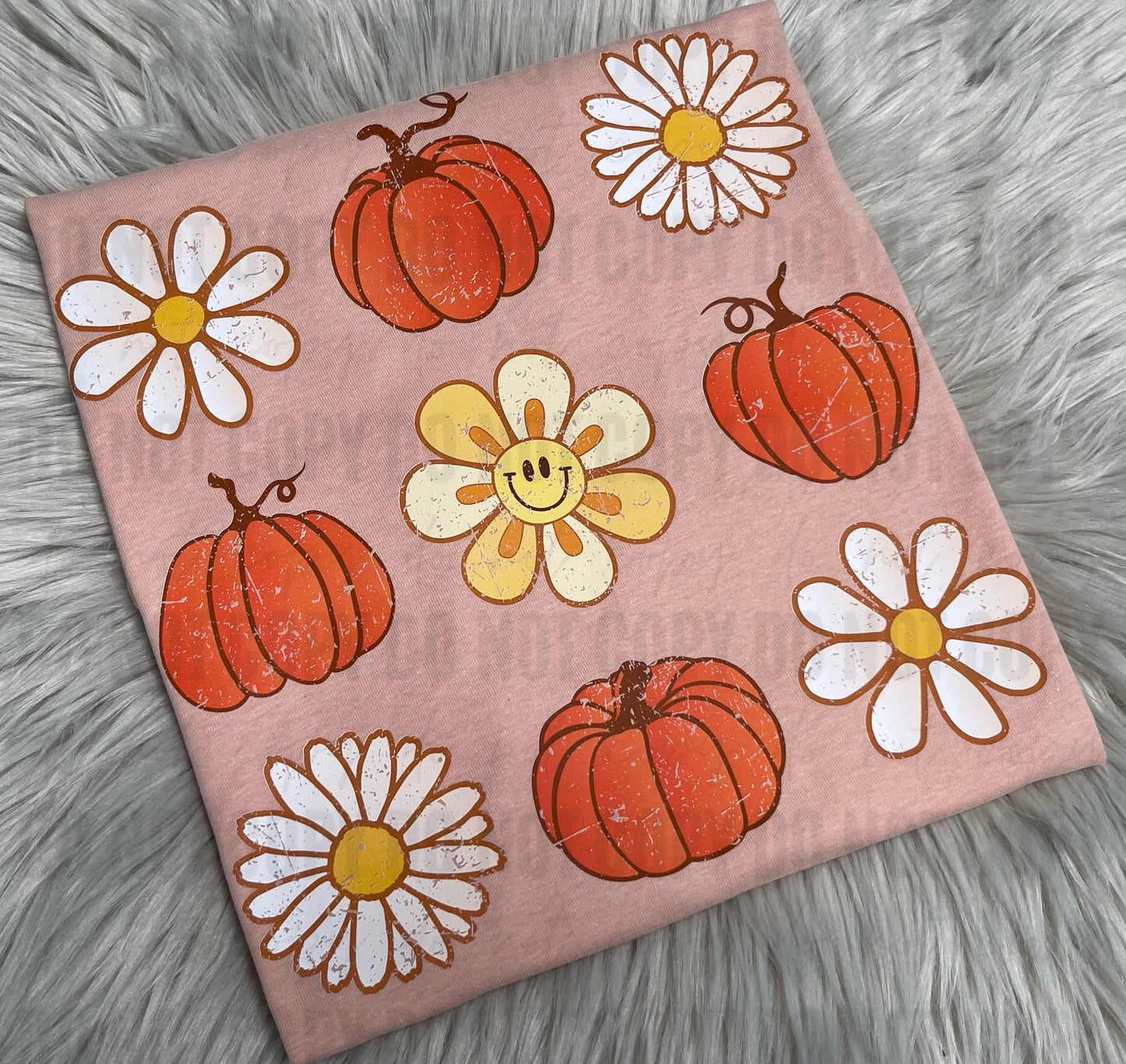 Pumpkins and Flowers