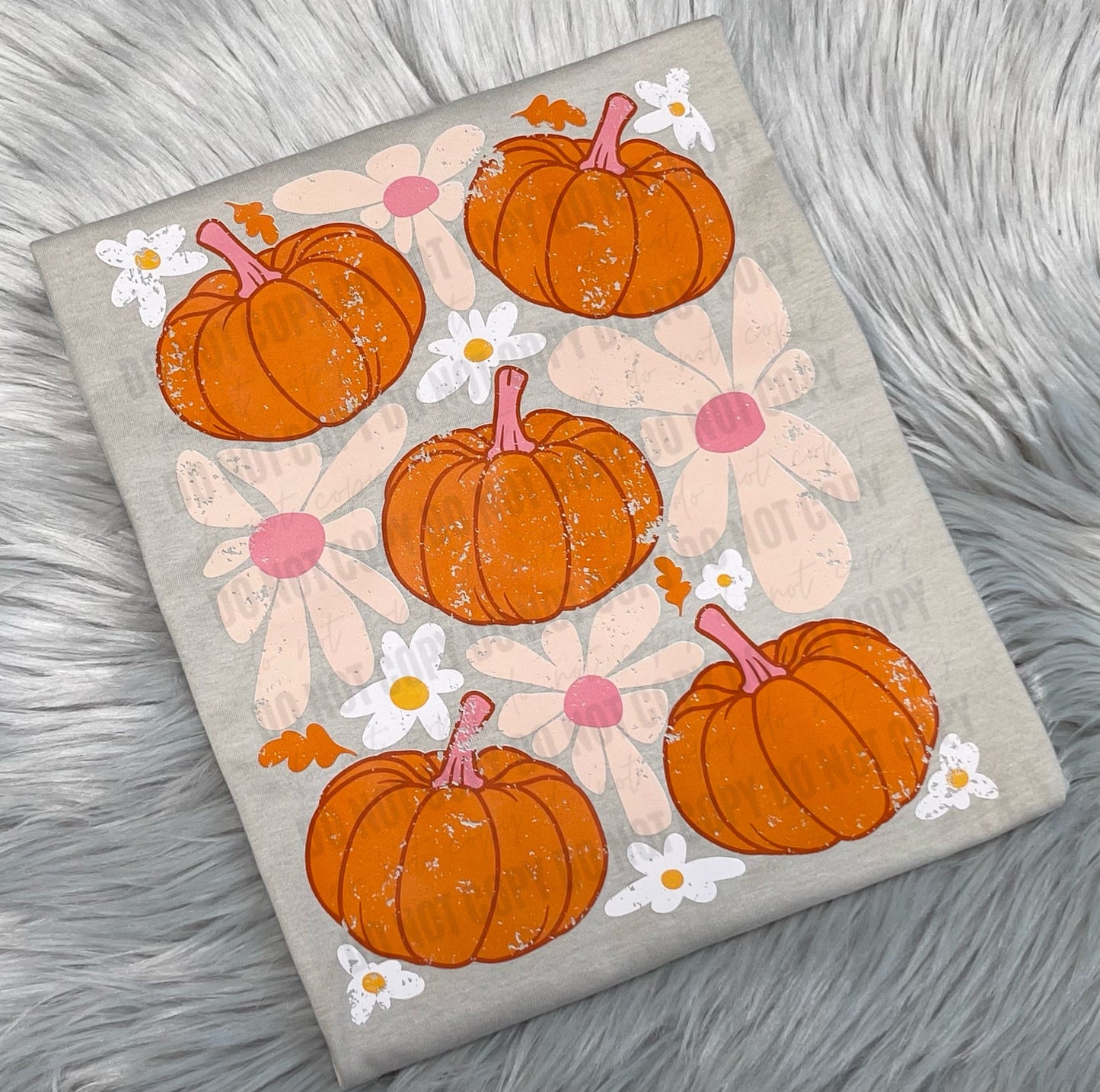 Pumpkin and Flowers Mashup -Youth tee-WS