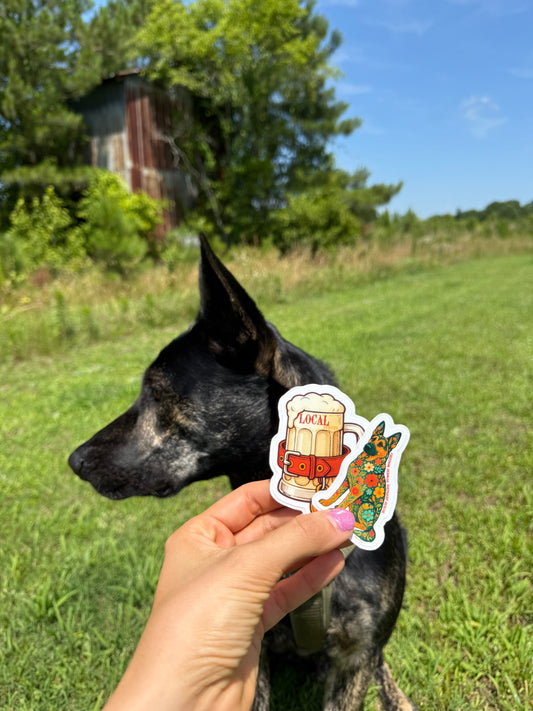 Local stouts and local snouts sticker