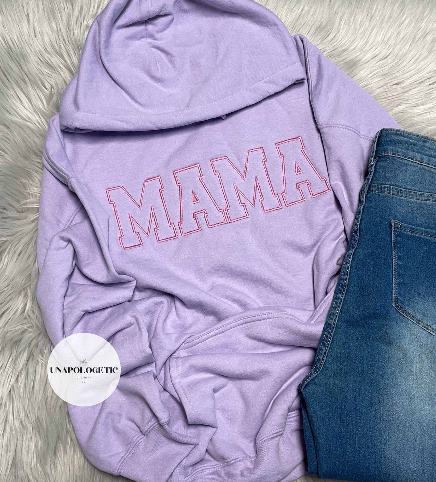 Block Mama Embroidered Hoodie/Crewneck - WS
