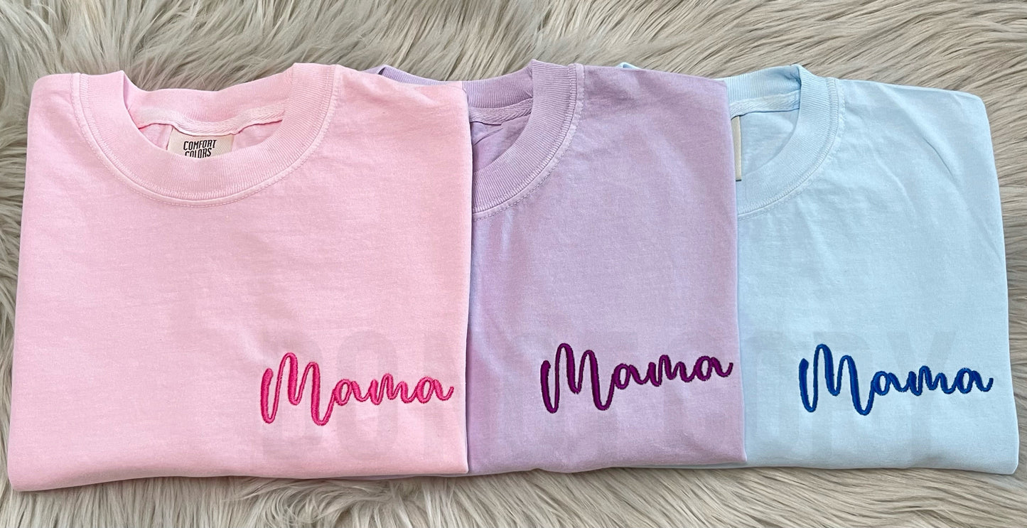 Embroidered Mama -WS