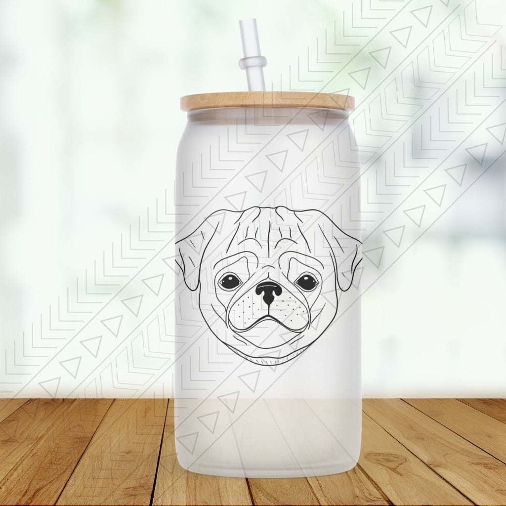 Dog Breed Glass(2 Dogs) Glass Can