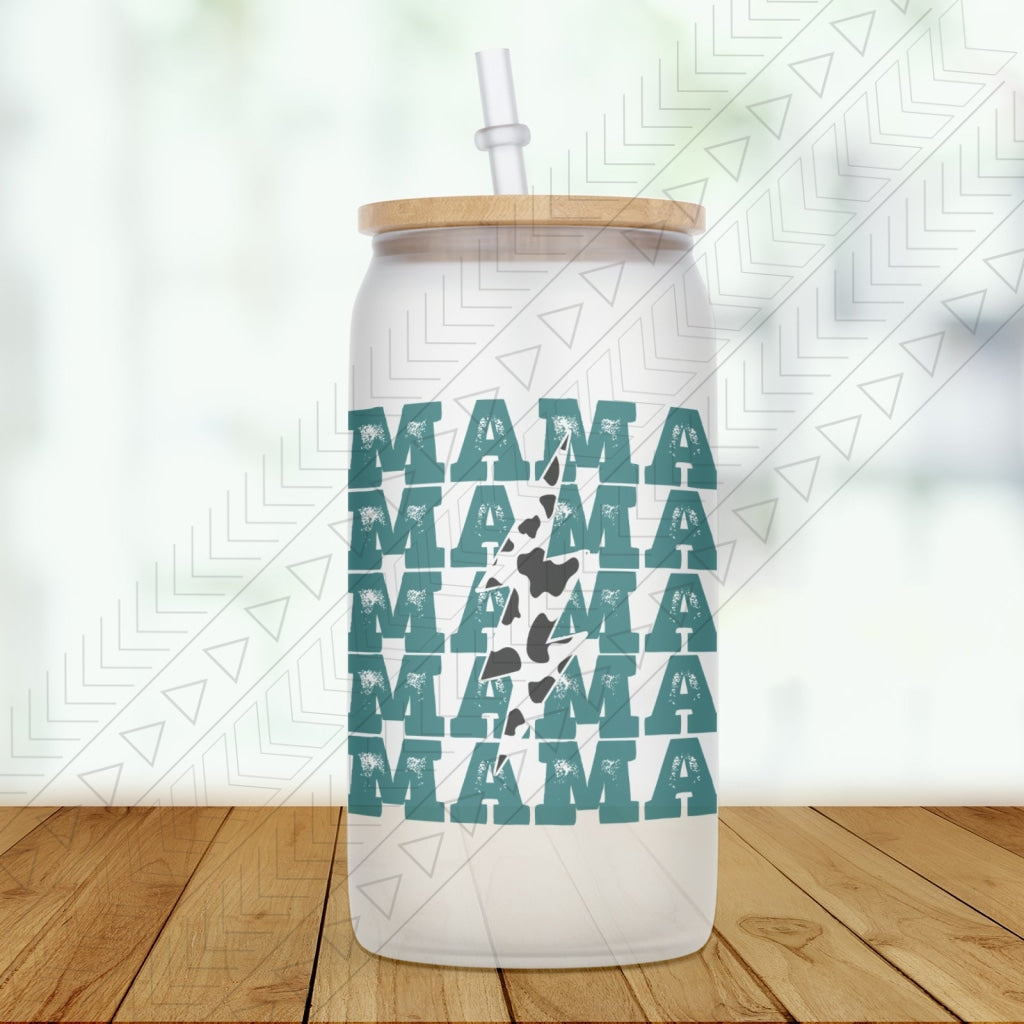 Mama Cow Bolt Glass Can