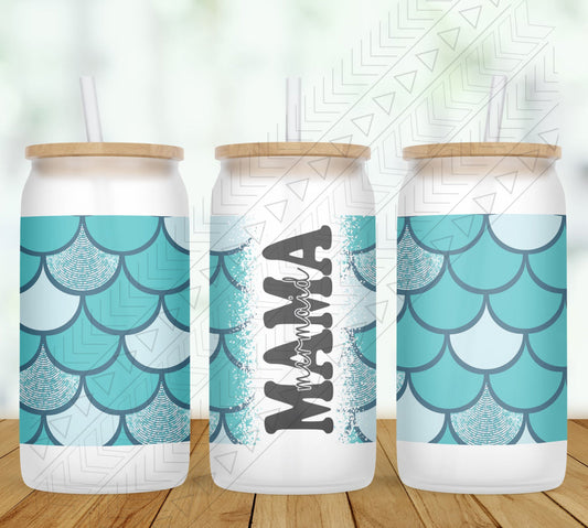 Mermaid Personalized Wrap Glass Can